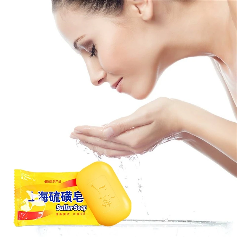 

85g Shanghai Sulfur Soap high Efficient anti itching,dandruff,acne Anti-bacterial Anti-inflammatory Skin care soap
