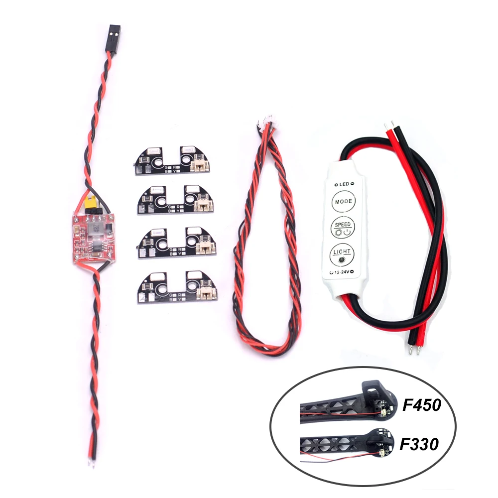 

5V LED Night Navigation Light High Power Light Rack LED Board with Cable for FPV Quadcopter F330 F450 F550 RC Drone