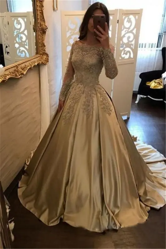 classy gold dress
