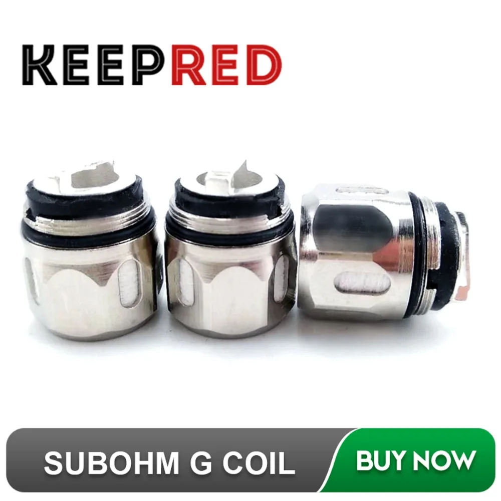 

3pcs/lot KEEPRED SUBOHM G Coil for GT2/GT4/GT6/GT8 Core for 510 Atomizer Electronic Cigarette Core for NRG Tank