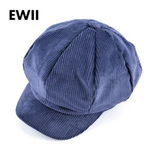 Джентльменская восьмиугольная кепка в стиле ретро, мужская Кепка-таксистка для женщин, осенне-зимние береты, мужские вельветовые Кепка newsboy casquetee