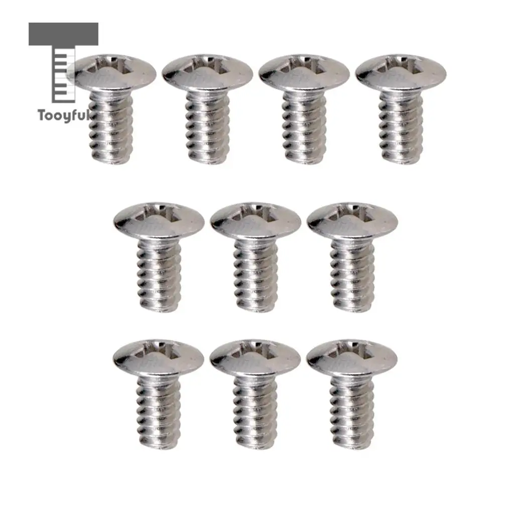 Tooyful 10PCS 5 Way 3 Way Guitar Switch Fixed Screws Nuts Guitar Replacement Black