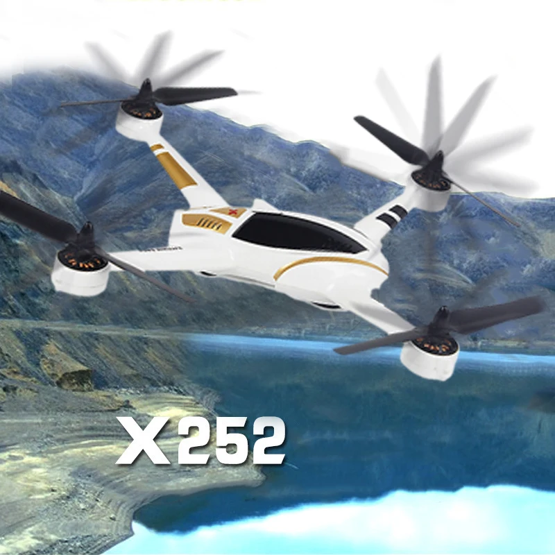

XK X252 Brushless 2.4GHZ 7CH RC Quadcopter 12.0MP W/LED Light Headless Mode RTF