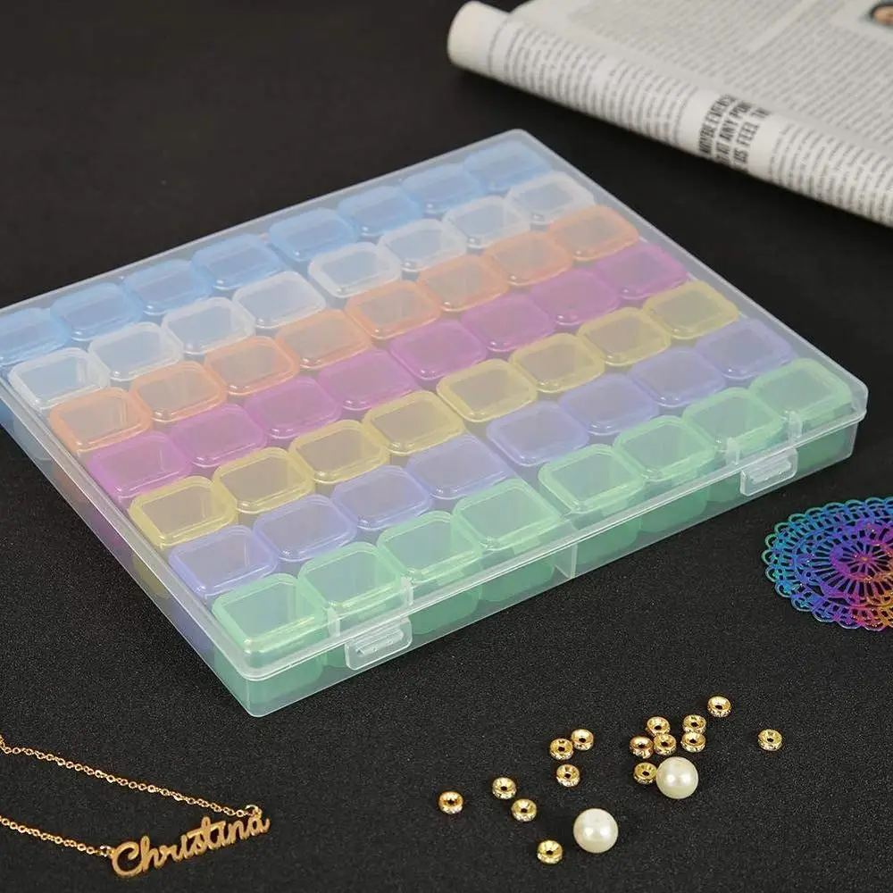 

56 Grids 5D DIY Diamond Embroidery Box Organizer Painting Storage Case Jewelry Earrings Rhinestone Bead Accessories Container