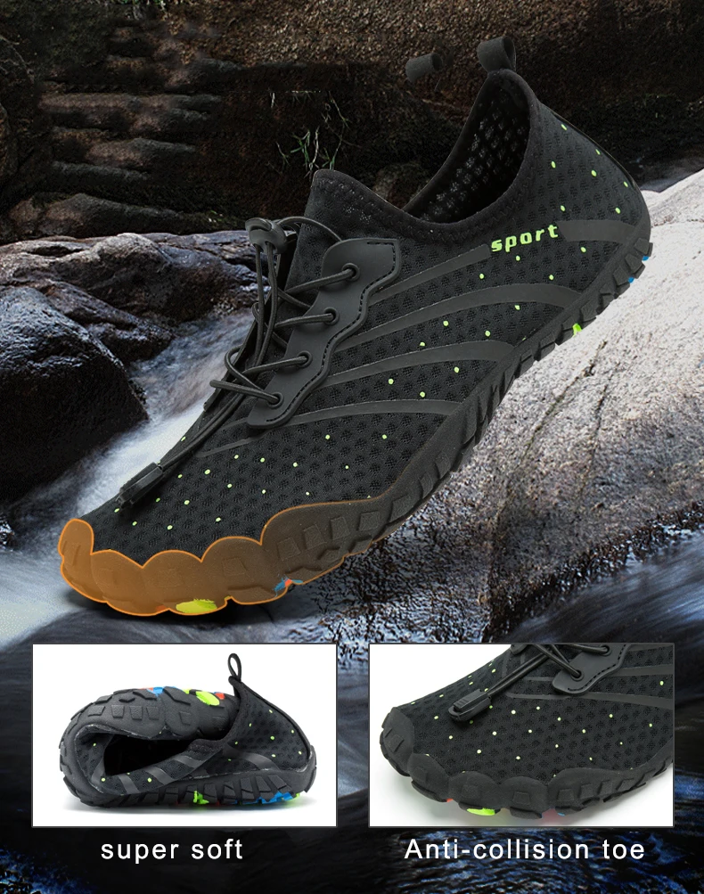 Verão do Aqua Sapatos ao ar Tênis de Água para Mulheres Casais Respirável Sapatos Homens Mulheres Quik-dry Praia Livre - 5 Cheap Sapatos de natação