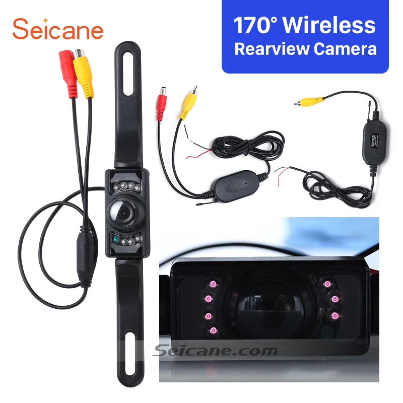 Seicane 420 tv l DC 12V PAL/NTSC ТВ система 170 градусов Беспроводная Автомобильная камера заднего вида для парковки с IP66 водонепроницаемым ночным видением