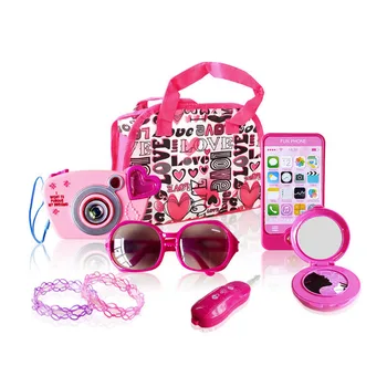 

Kids Pretend Cosmetic Female Toy Camera Jewelry Combination Makeup Set Simulation Play House Toy Role Play Beauty Set