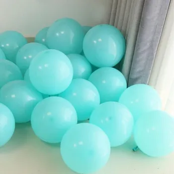 

50 Latex Balloon 10 Inch Thick Round helium Tiffany Blue Balloons Birthday Party BalloonWedding Decor Graduation kids Toys