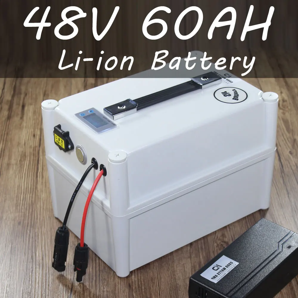 Ebike литиевая батарея 48v 60ah литий ионный велосипед электрический скутер для