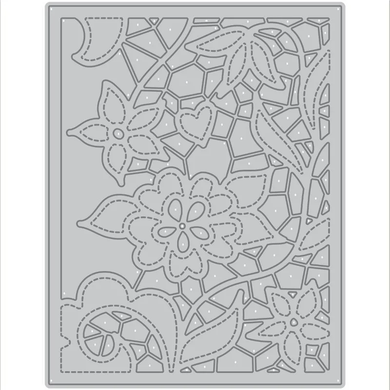 

Flower Heart Frame Metal Cutting Dies for Scrapbooking New 2019 Die Cuts for Card Making Fustelle Craft Dies Stitch Troqueles