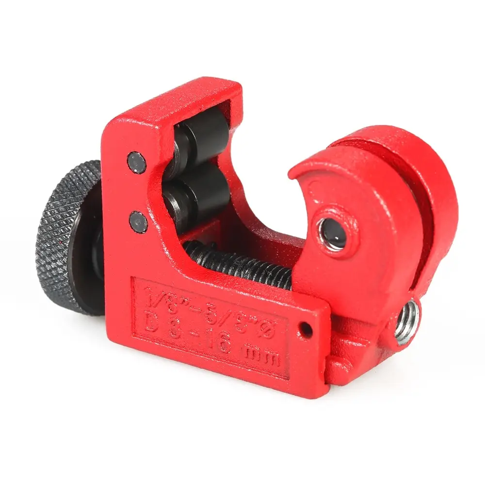 

Adjustable Tubing Cutter Mini Pipe & Tube Cutter Diameter of 3-16mm (1/8"-5/8") Heavy Duty Industrial Grade for Refrigeration