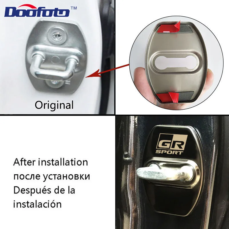 Аксессуары для автомобиля Doofoto Стайлинг Наклейка Toyota GR Sport Corolla C HR Avensis Yaris