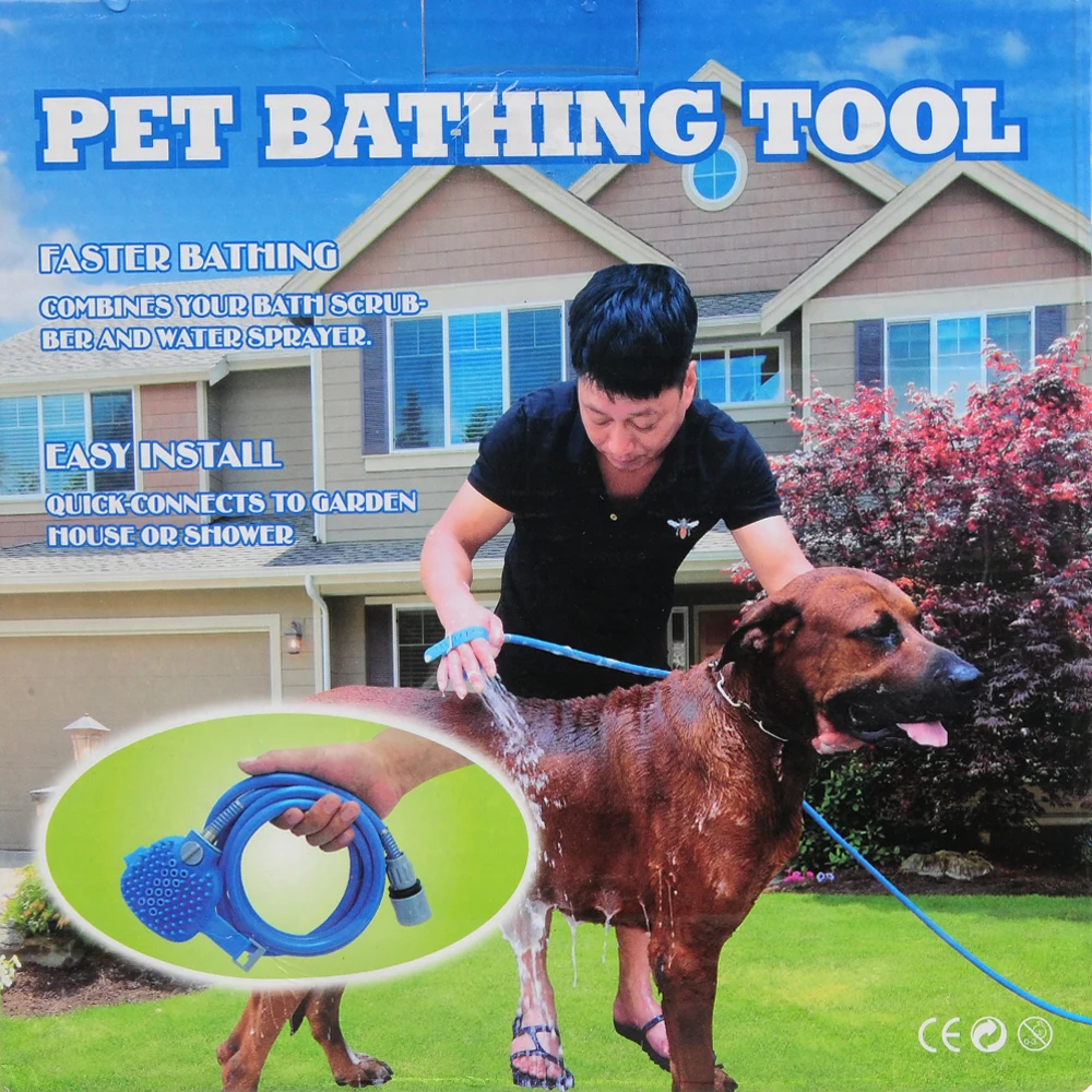 New Pet Bathing Tool Comfortable Massager Shower Tool Cleaning Washing