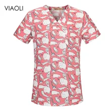 Унисекс медицинские хирургические топы хлопок дышащая одежда салон красоты Спецодежда стоматологическая клиника аптека форма медсестры униформа Топы