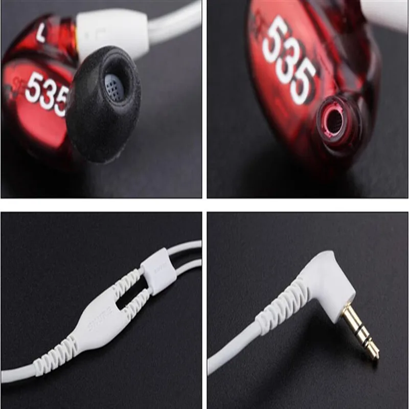 Съемные наушники SE535 2 цвета Hi Fi стереонаушники SE 535 вкладыши в розничной коробке VS