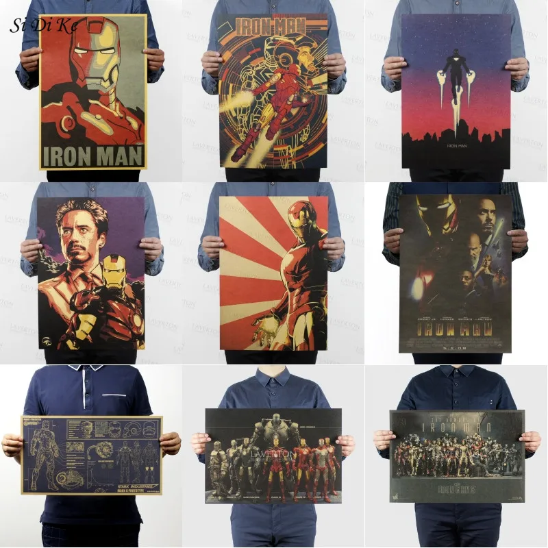 

Si Di Ke Hollywood Movie Poster Adornment Icture Design Drawings Nostalgic Retro Kraft Paper Poster Decorative Wall Stickers