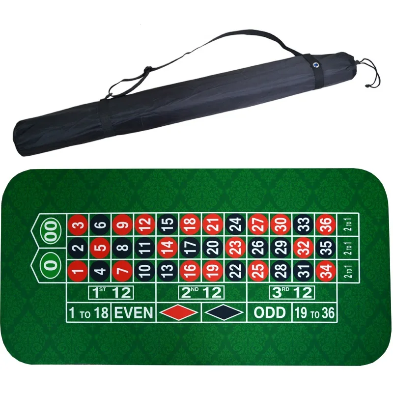  180*90Cm Suede Rubber Square Green Roulette Black Jack Poker Table Mat Poker Gaming Table Cloth Boa