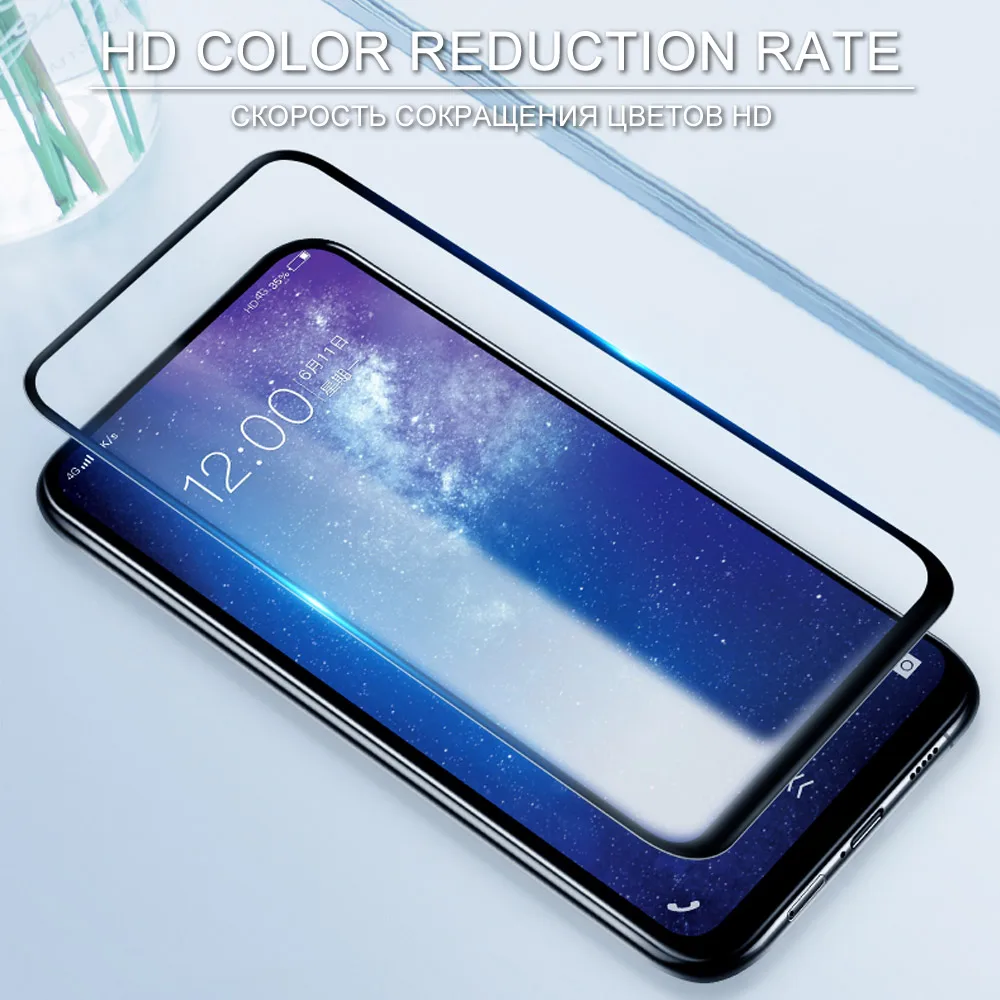 9H закаленное стекло для vivo v9 Nex s y81 полное покрытие экрана Защита v 9 nexx y 81 glas