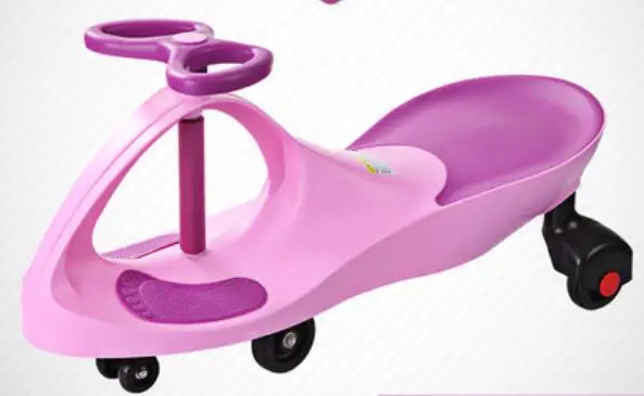 Езда на игрушке-синий/розовый/зеленый PP Дети Езда на плазменной машине/Дети Твист автомобиль/детские качели автомобиль - Цвет: pink black wheel