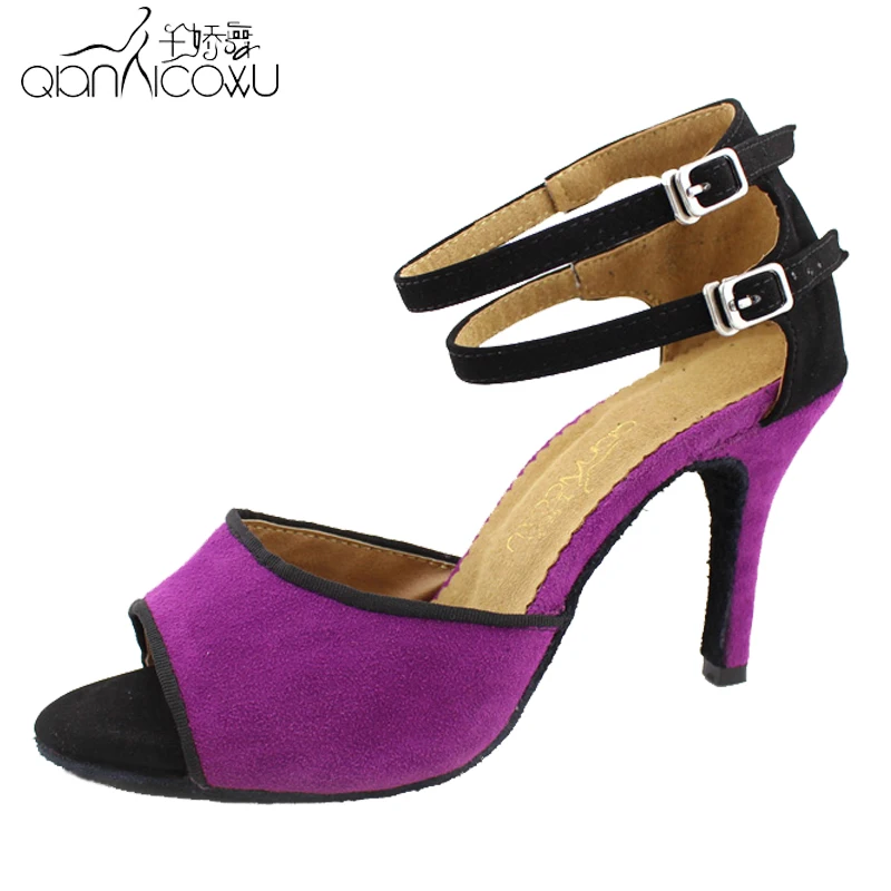 adult female Latin dance shoes women's in high heeled dance shoes