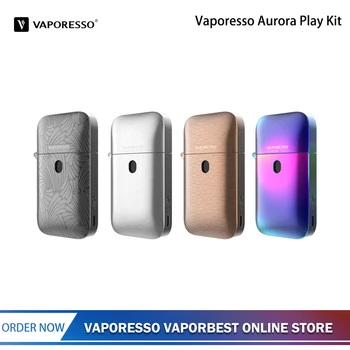 

Original Vaporesso Aurora Play Kit 650mAh 2ml OMNI Board Mini Chipset kit Lighter Pod W Innovative Press To Fill Design