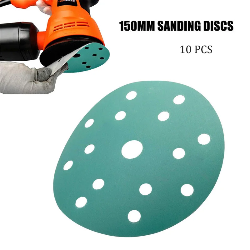 High Quality 10Pcs/Pack 15 Holes 320 Grits Sanding Discs Pads Sandpaper