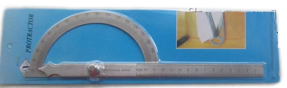 150 мм 180 градусов нержавеющий стальной транспортир Столярный угломер квадратный измеритель