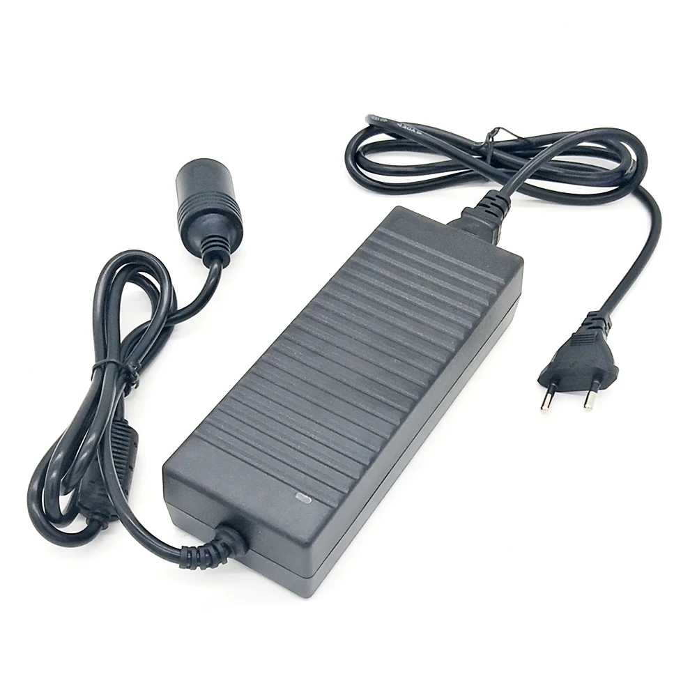 

AC adapter, DC 220 V to 12V 10A power adapter, automobile cigarette lighter 220 V 12V cigarette lighter with EU plug