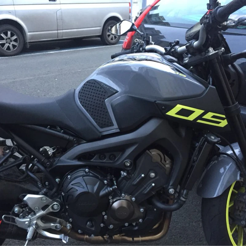 MTImport Motorcycle Anti slip Tank Pad Side Gas Knee Grip Traction Pads Sticker Decals For Yamaha MT-09 (FZ-09) 2014 2015 2016 (5)
