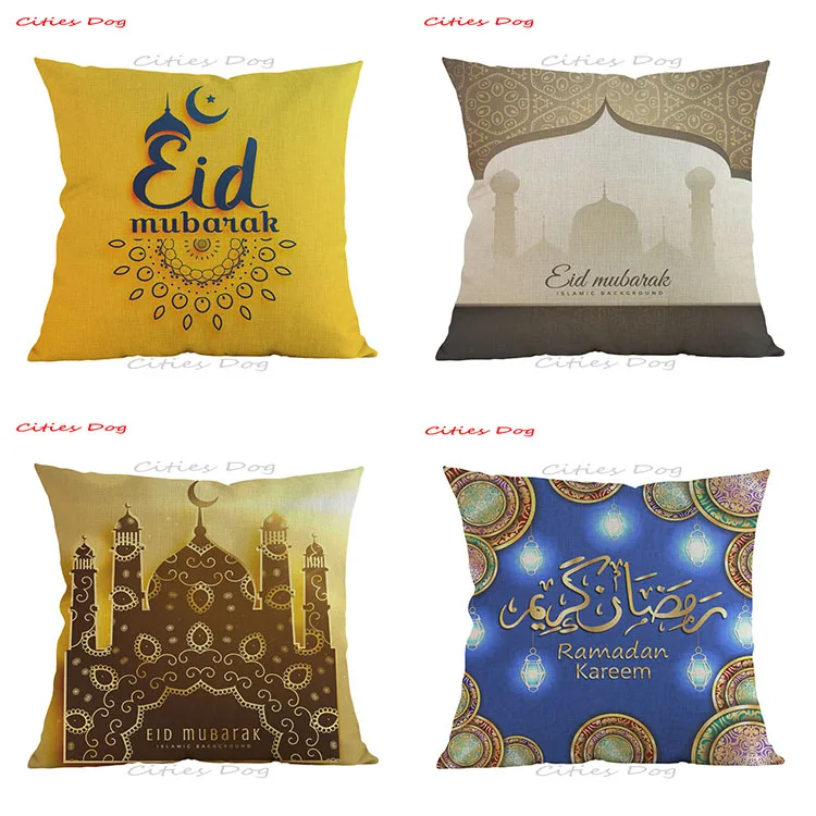 Религиозной принадлежности Исламская мусульманская мечеть Чехлы Рамадан Eid фестиваль Главная диван для гостиной декоративная подушка