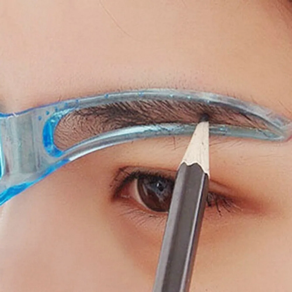 

Professional Beauty Tool Makeup Grooming Drawing Eyebrow Template Reusable Make Up Tool Plantilla de ceja #
