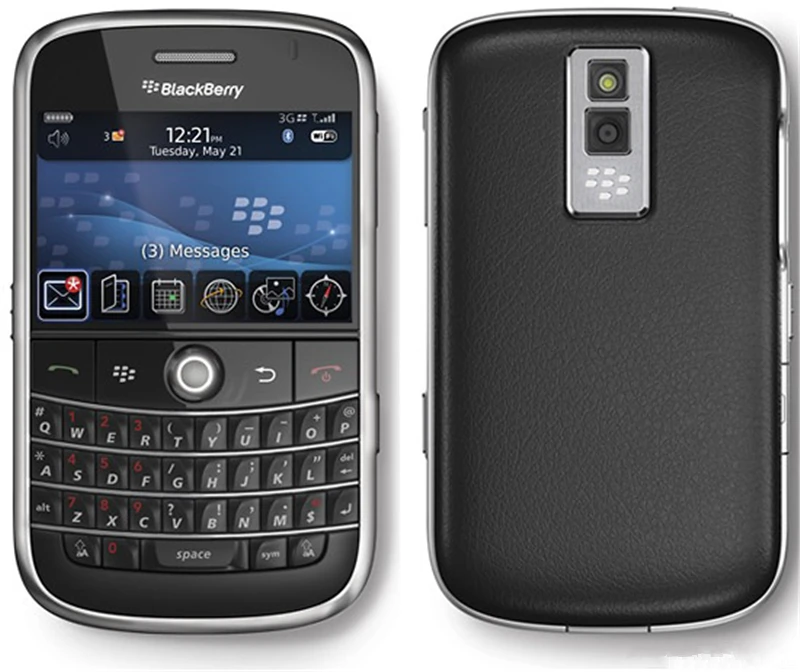 9000 Оригинальный разблокированный мобильный телефон Blackberry Bold GPS WIFI 1350 мАч б/у