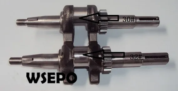 Качество chongqing! Прямой ключом Тип коленчатого вала для 168F 3.5HP горизонтальный 196CC 4-тактный дизельный двигатель с воздушным охлаждением