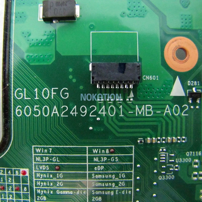 GL10FG 6050A2492401-MB-A02 SPS V000288220 1310A2492460 ل toshiba satellite P870 P875 اللوحة المحمول SLJ8E DDR3