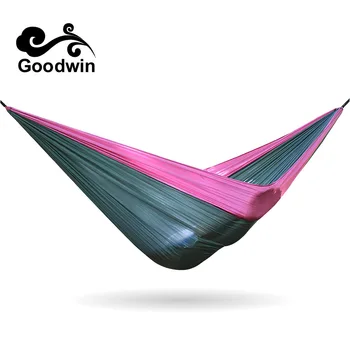 

Outdoor Camping Survival Breathable Light Double Sleeping-hammock Swing Chair Parachute Rope Hammock Accessories Cloth In Door