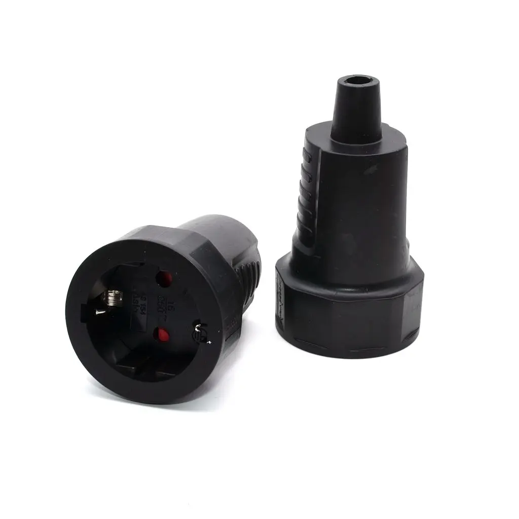 

EU Germany Multifunction electrical AC power adaptor socket PVC flame retardant Travel home wiring female plug 16A 250V