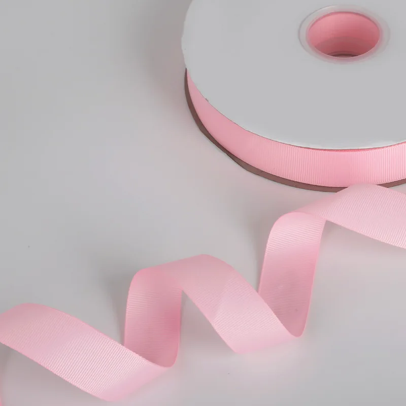 Одноцветная корсажная лента 25 мм 100 ярдов подарочная упаковка для украшения свадебной вечеринки DIY ручной работы материалы для одежды - Цвет: Pink