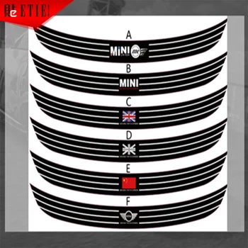 

ETIE MINI R56 Bumper Scratch Protector For Car Trunk car styling 3M Wrap Vinyl Motor Decal Car Accessories Automobile Stickers