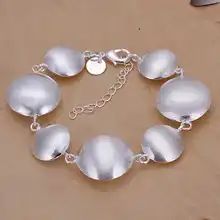 Торговля посеребренный браслет, свадебные ювелирные аксессуары, модный серебряный песочный круглый коровий браслет на подарок