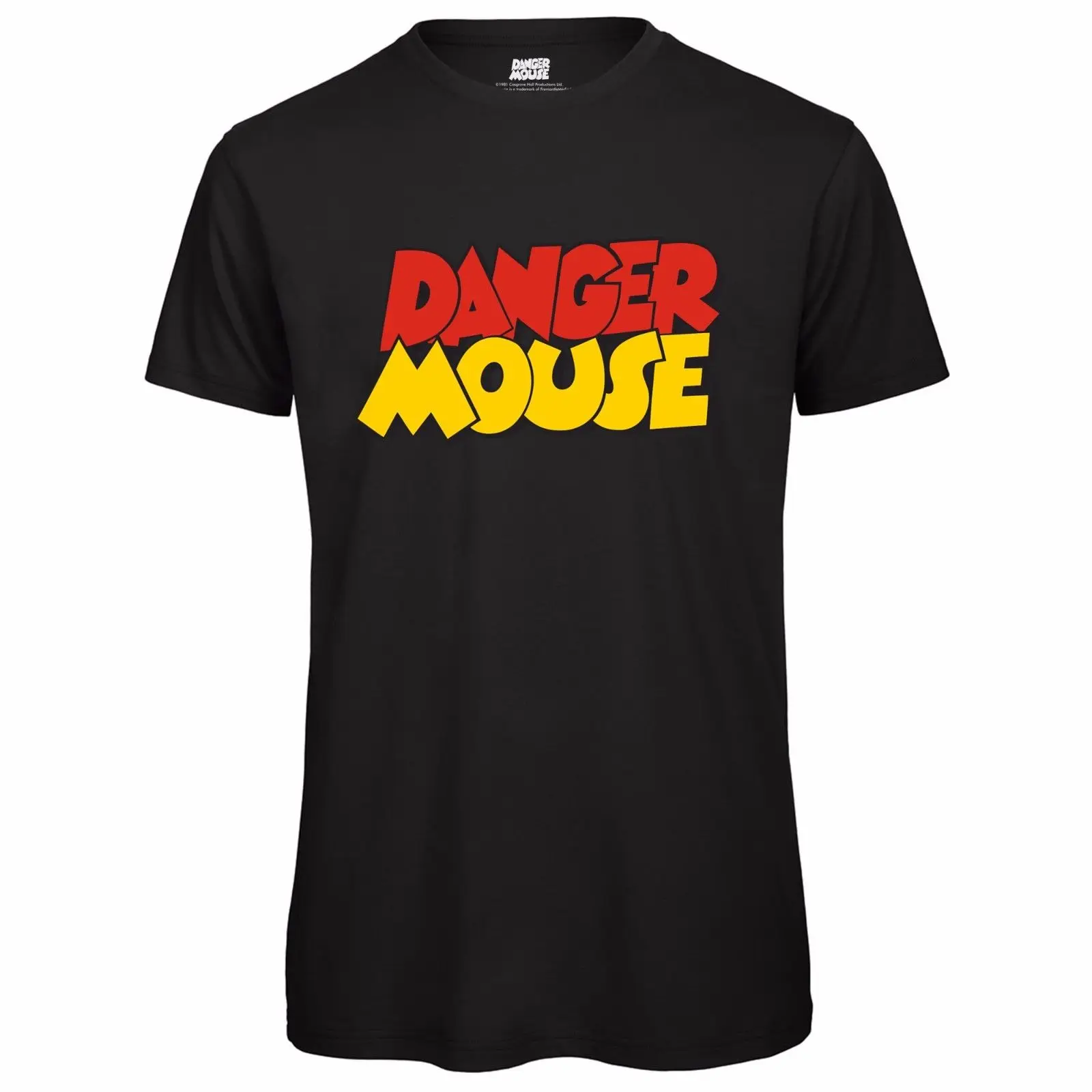 Мужская футболка с логотипом Danger Mouse официально лицензированный Топ Ретро стиль
