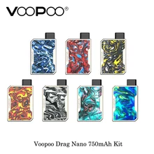 5 шт./лот) электронная сигарета Voopoo Drag Nano 750 мАч все в одном стартовый набор для вейпинга компактный Vaping VS Justfog Minifit испаритель