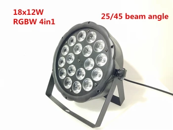 

4pcs/lot New 18X12W RGBW 4in1 16 Bit Disco DJ Lighting DMX512 4/8CH dj dmx ktv led par