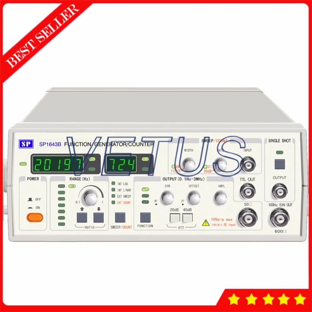 SP1643B 0.1Hz50MHz Frequency Counter with Multiple output mode digital