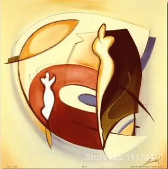 

Recording studio alfred gockel abstract oil painting on canvas for living room handmade frameless