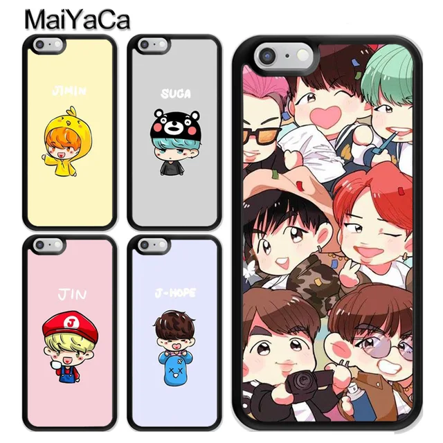 Maiyaca BTS bangtan Niños dibujos animados Jimin suga caja