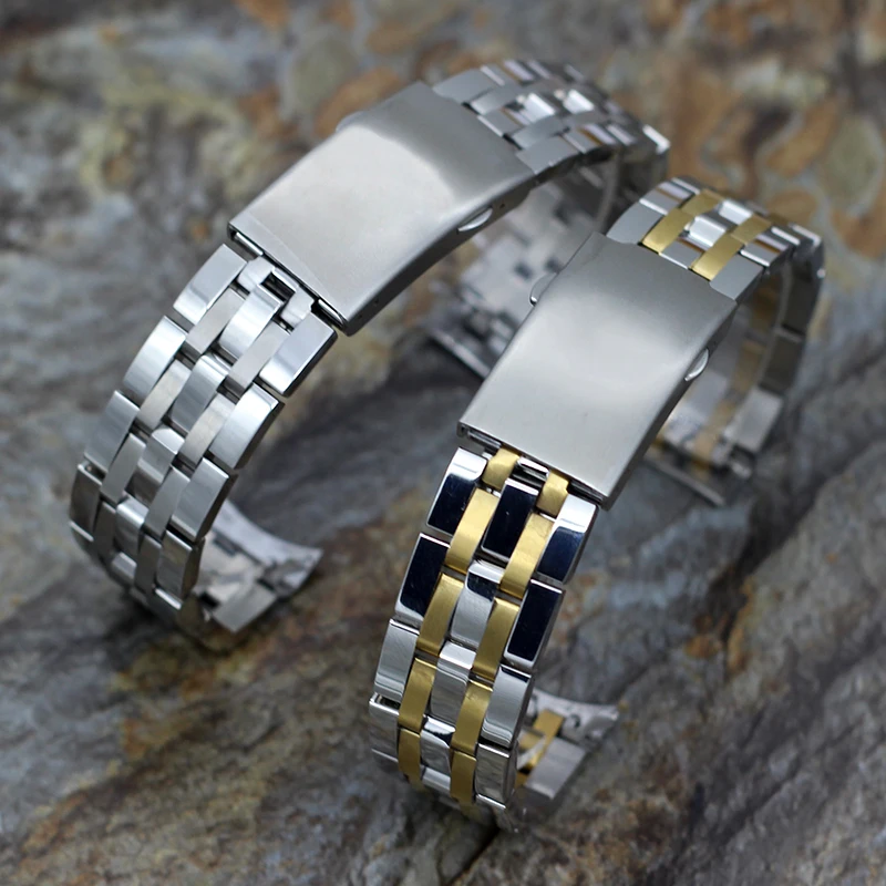 

Ремешок из нержавеющей стали для часов Tissot, металлический браслет для мужских часов, 19 мм 20 мм, 1853 дюйма, T17, T461, T014430, T0144