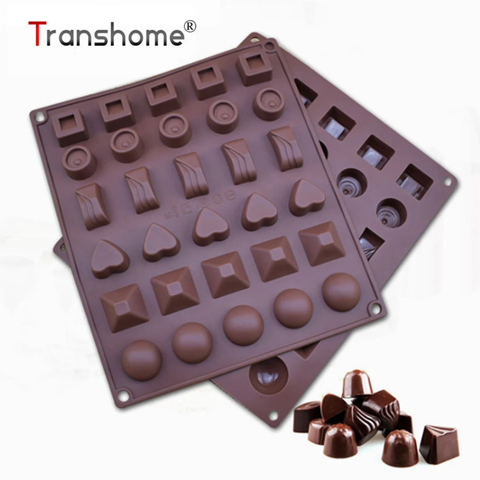Transhome силиконовые формы для шоколада с 30 отверстиями многофункциональная