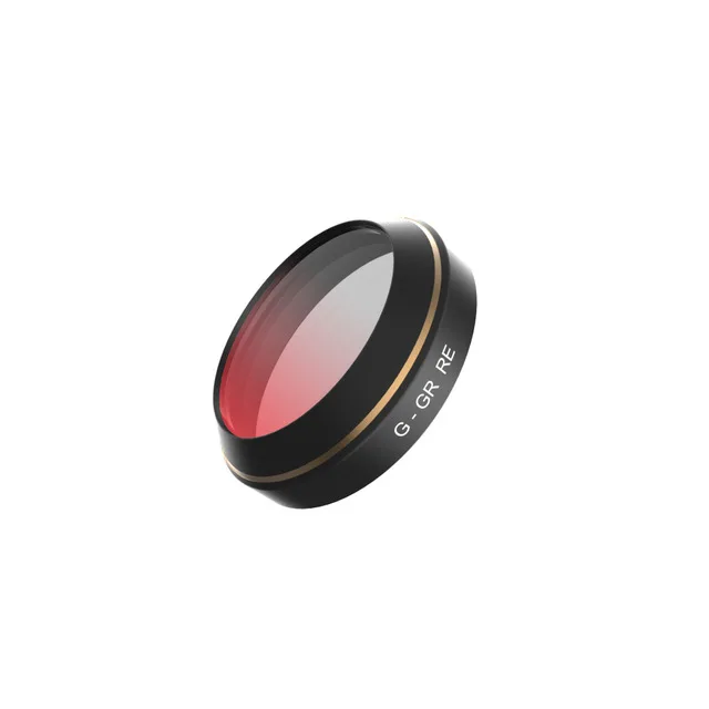 PGYTECH фильтры для объектива для DJI Mavic Pro постепенный цвет серый красный оранжевый синий фильтр дрона камеры аксессуары Квадрокоптер запчасти - Цвет: Red