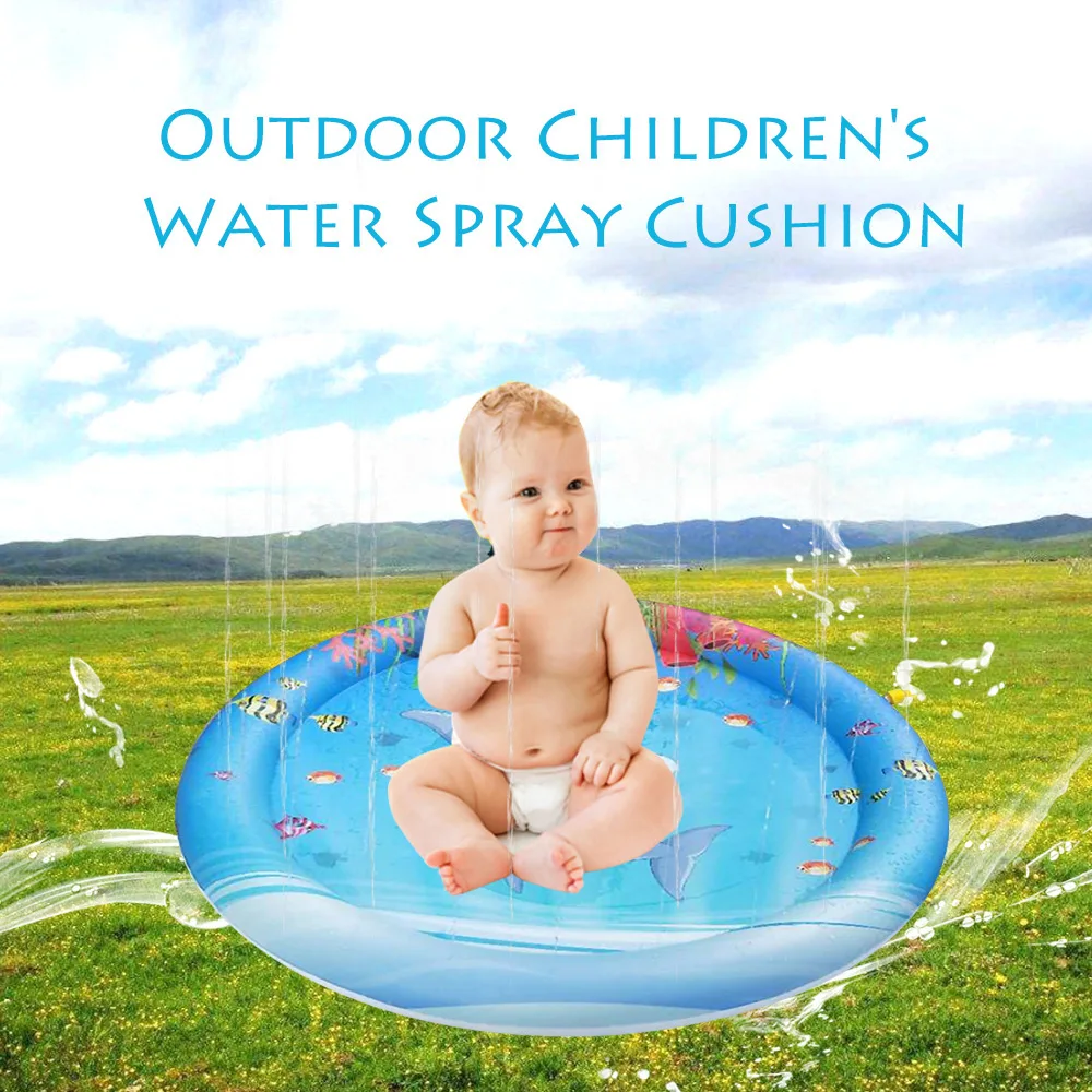 

DIDIHOU Inflatable Infants Cushion Activity Mat Baby Play Water Mat Toys for Kids Mats Summer Beach Pool Game Baby Gyms Mats