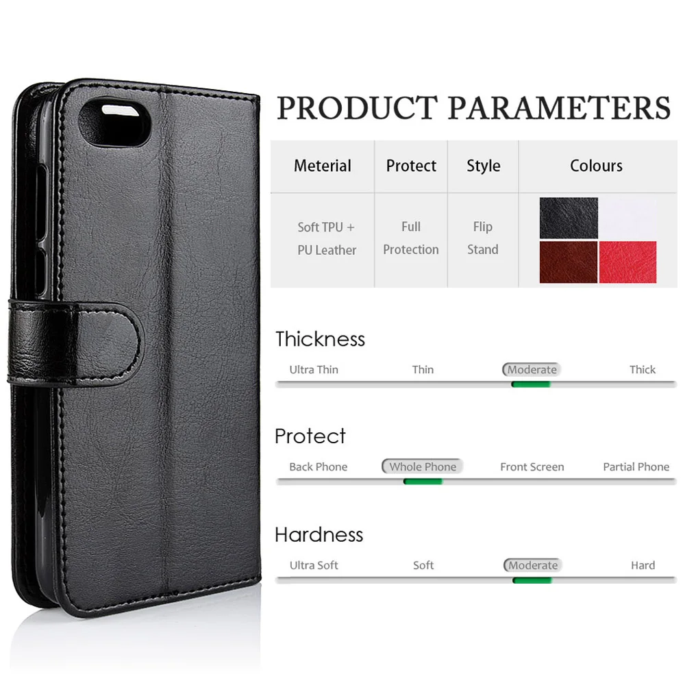 KHW2065_2_Wallet Leather Case for Huawei Honor 7A DUA-L22 5.45 Russia Version Phone Cover Case for Honor 7A Pro with Card Slot and stand